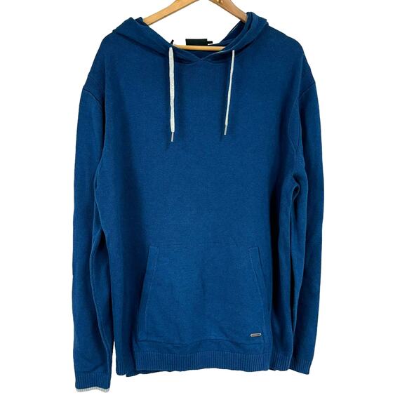 Rodd & Gunn NWT Kingsley Park Knit Teal Hooded Pullover Sweater Men's Size 2XL - Picture 1 of 9